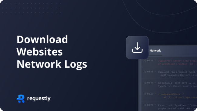 Download Network logs requestly