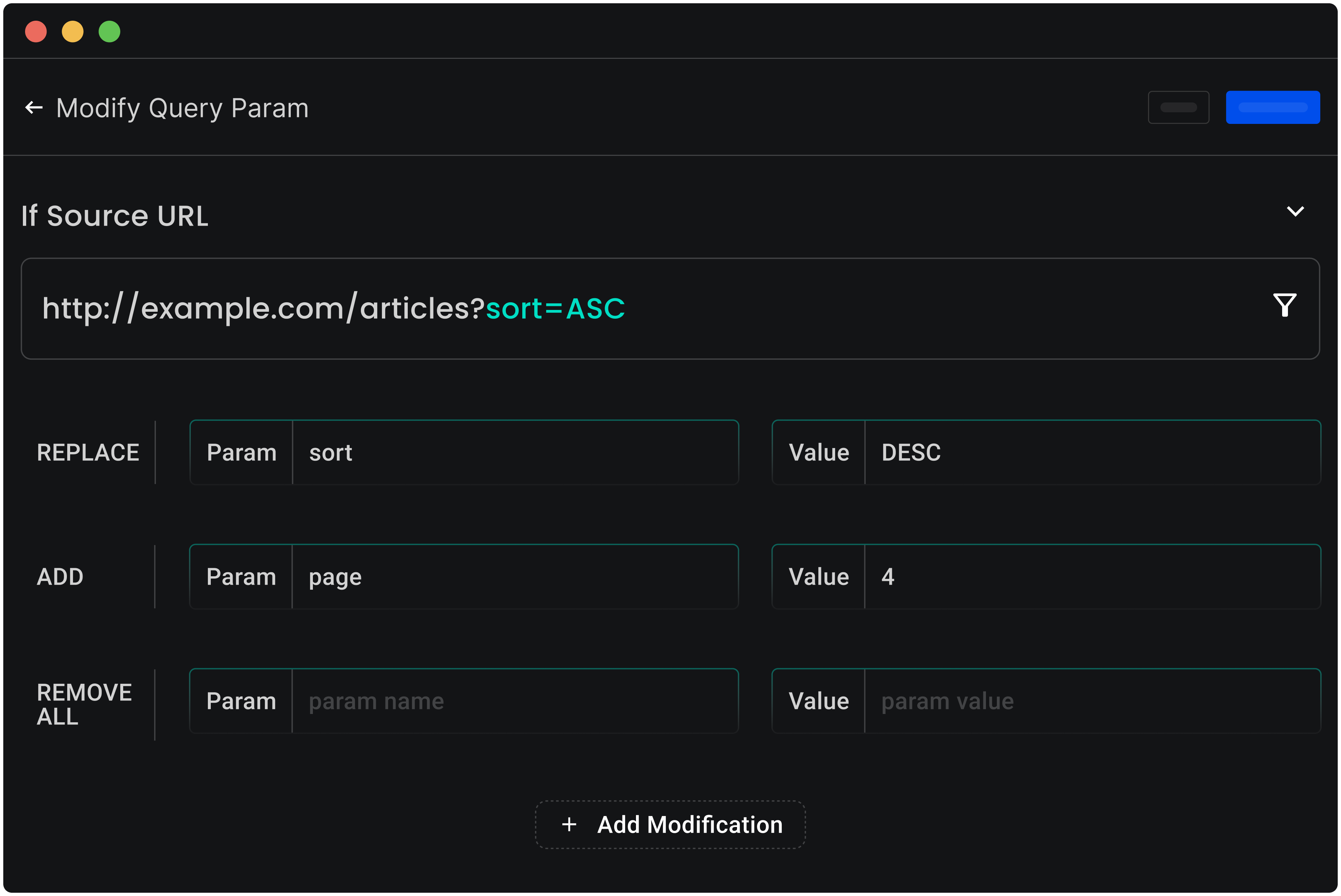 Modify Multiple Query Params