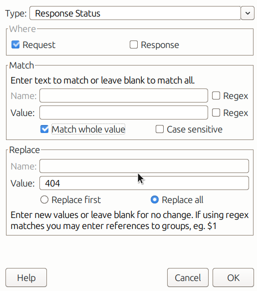 charles proxy response status