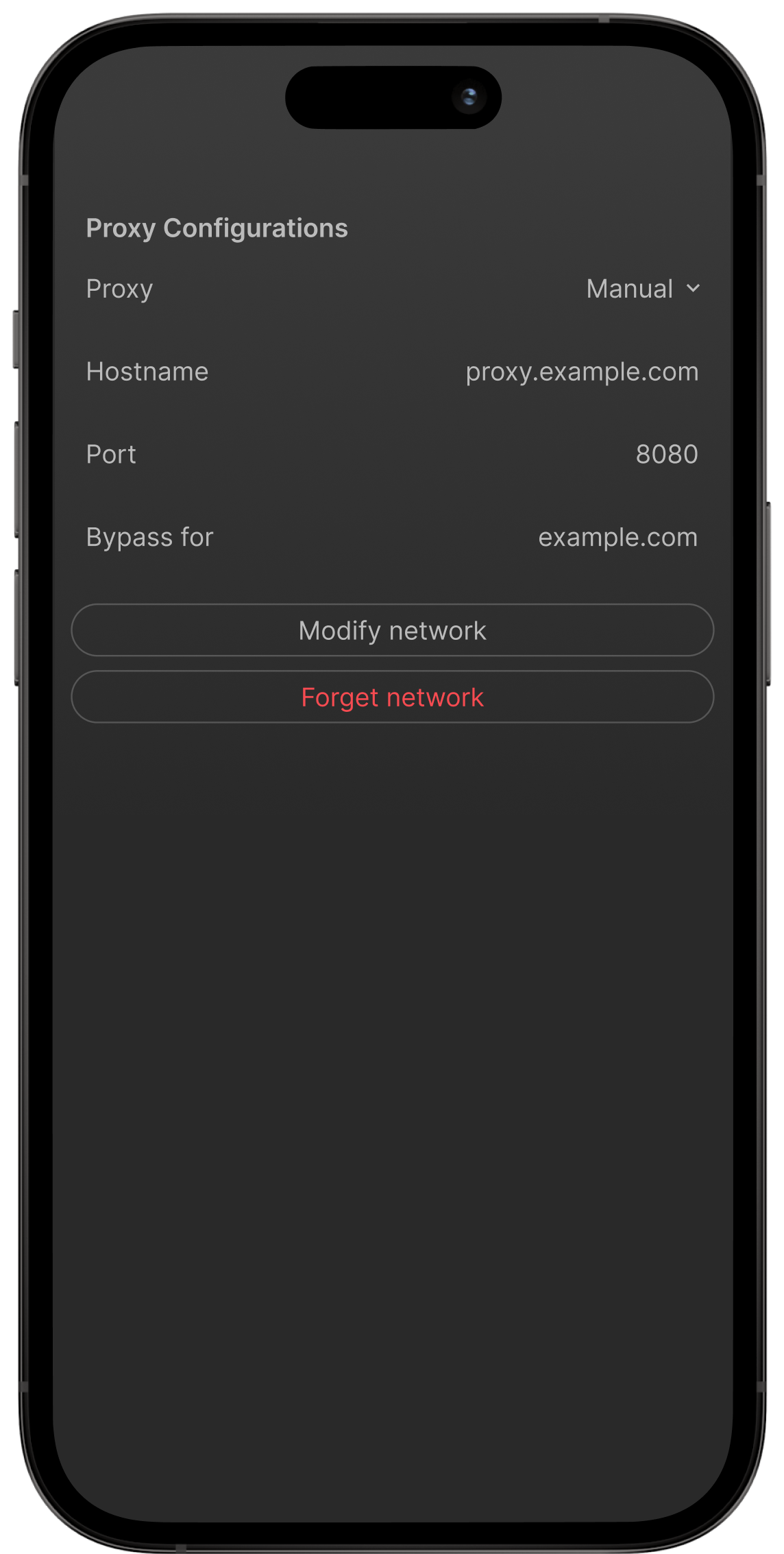 Configure WiFi Proxy