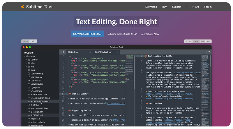 Sublime Text Editor