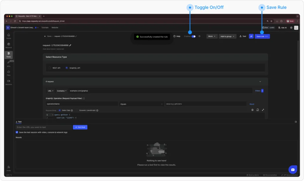 Save Modify Request Rule - Requestly Save Modify Request Rule