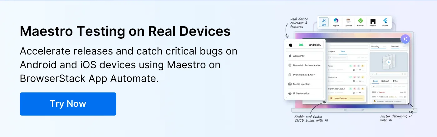 Maestro Testing Banner