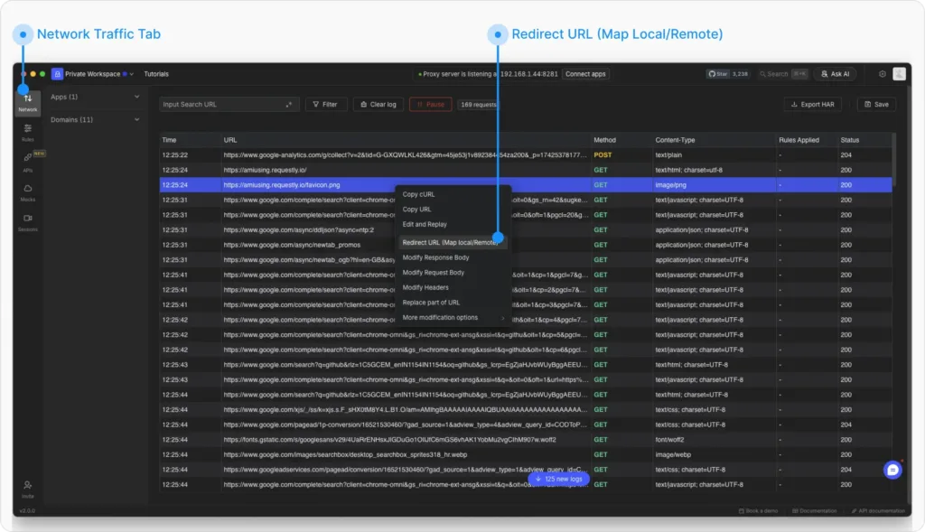 Map Local - Requestly API Client