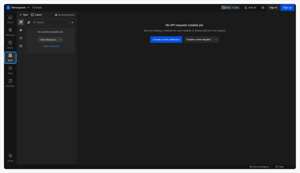 Open the API Client - Requestly API Client