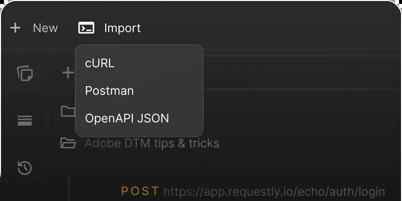 Easy-import-and-export - Requestly API Client