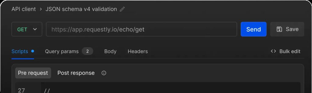 Pre-post-script - Requestly API Client