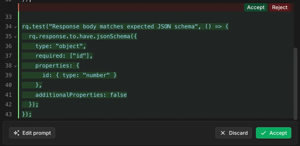 generate validation logic instantly and iterate with zero friction - requestly api client test authoring agent - generate validation logic instantly and iterate with zero friction